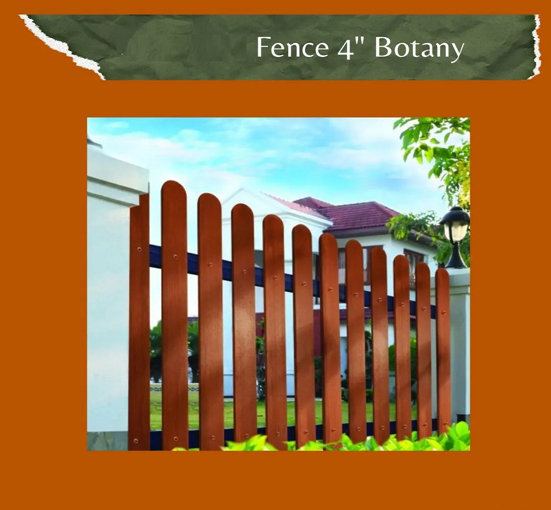 Hàng rào xi măng giả gỗ trang trí ngoài trời đẹp ANP